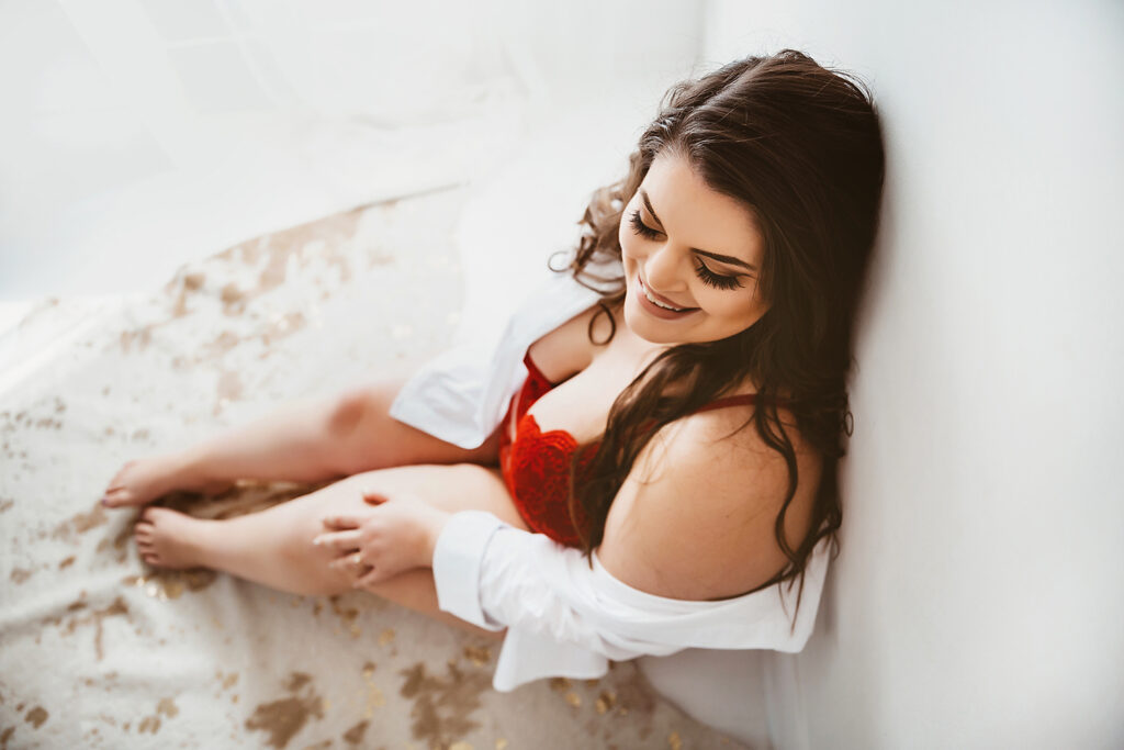 boudoir fun photo session