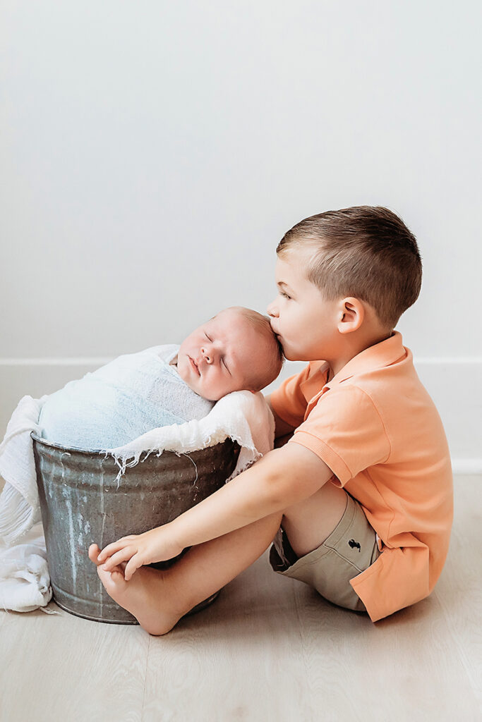 newborn brothers photo session