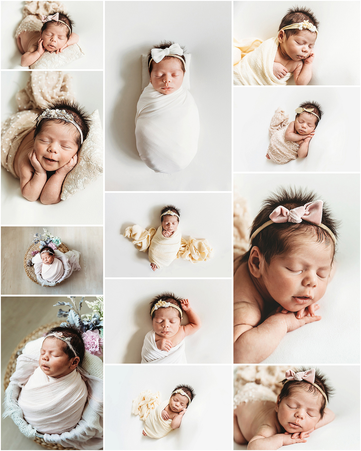 newborn posed studio photography florence sc