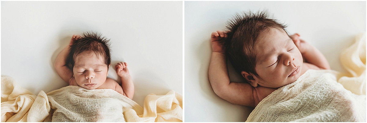 natural poses of newborn baby