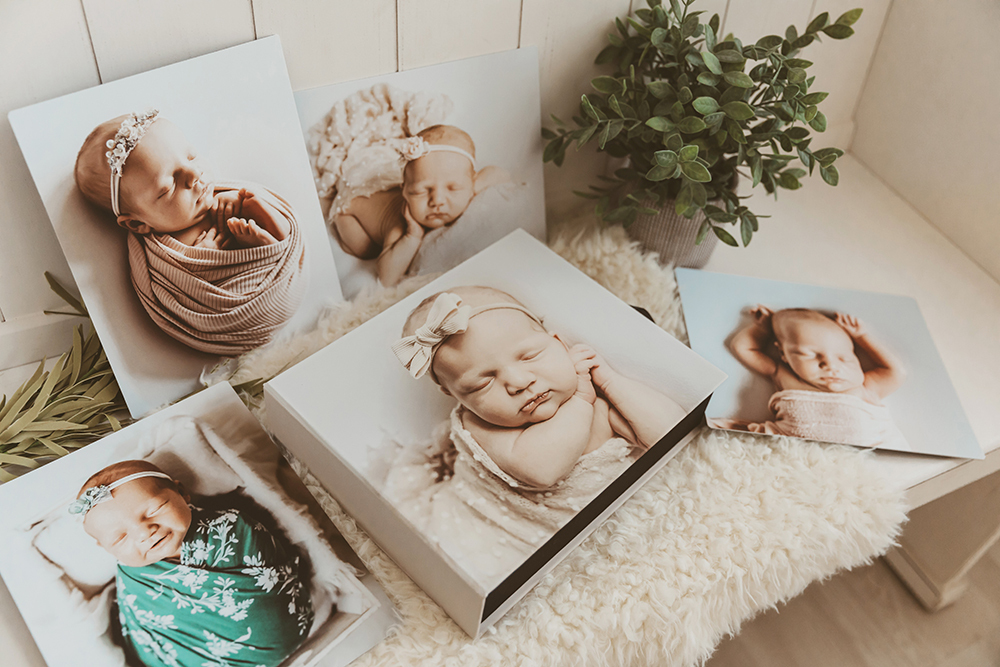 newborn folio print box