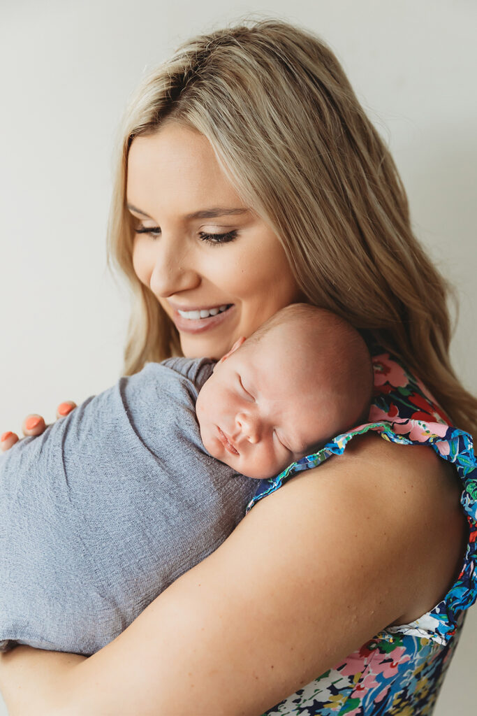 newborn baby with mom