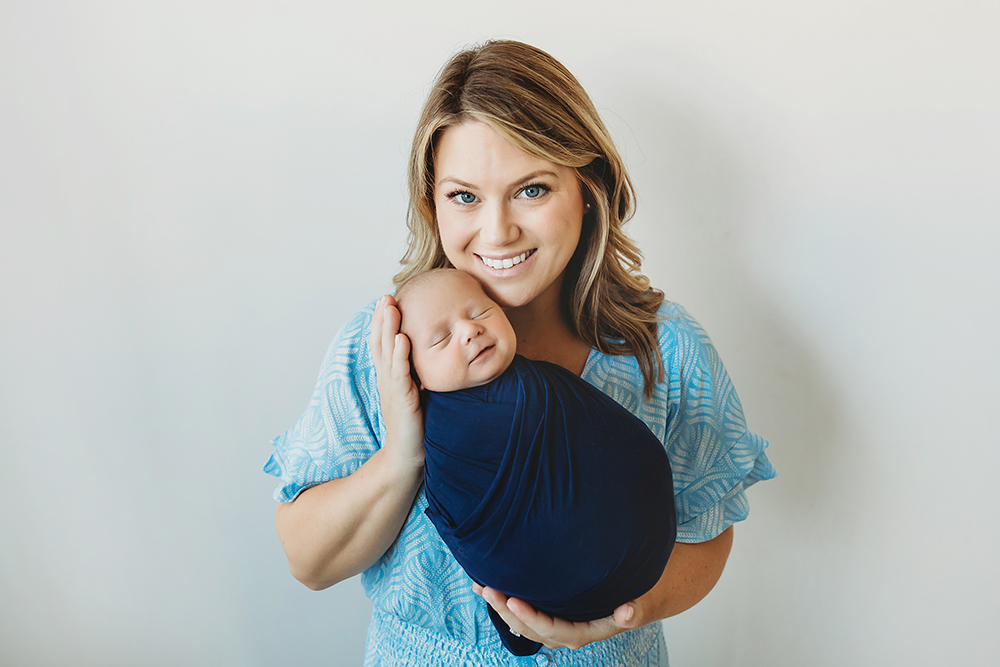 newborn baby with mom