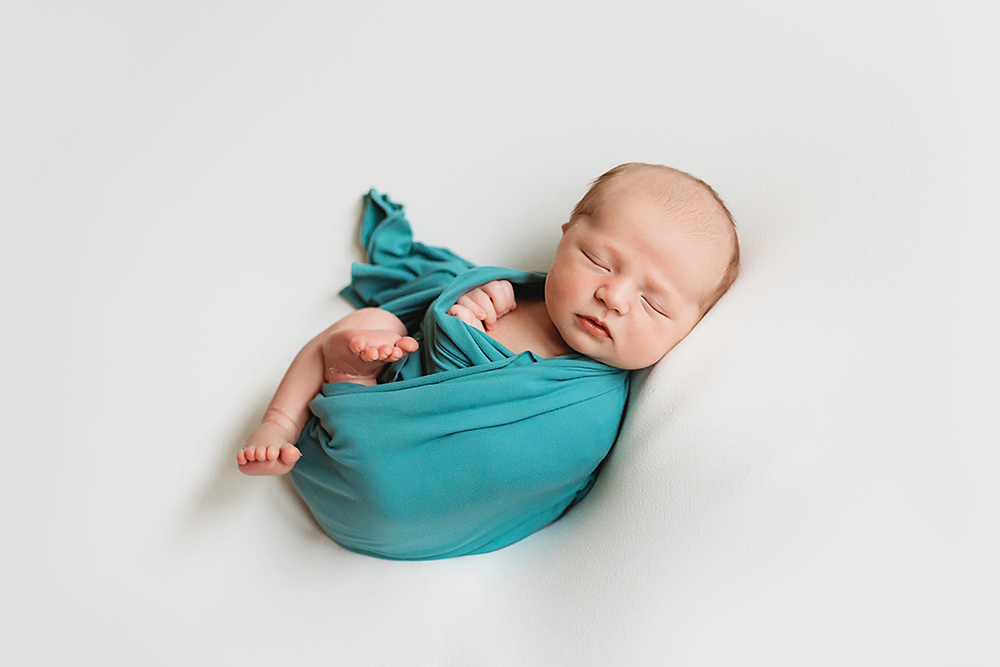 newborn teal baby wrap