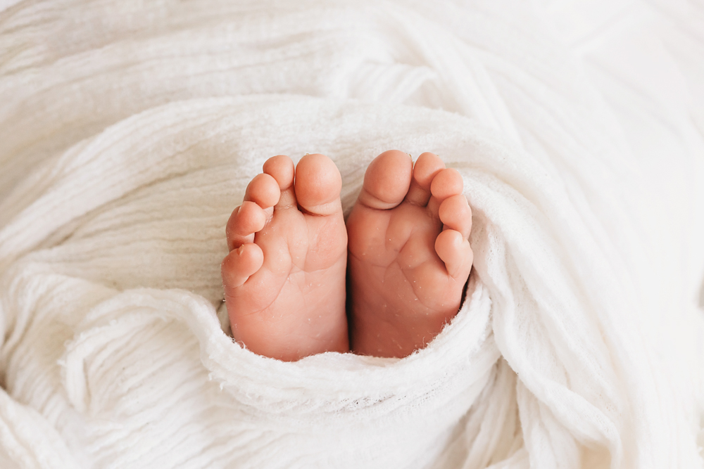 newborn baby detail shot