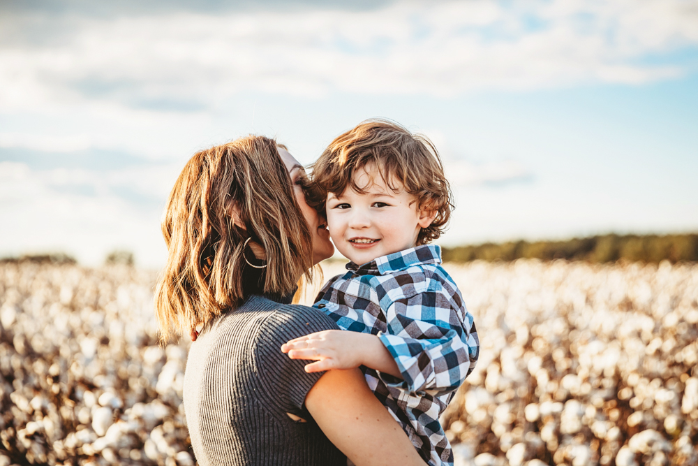 Cotton Field Family Session SC