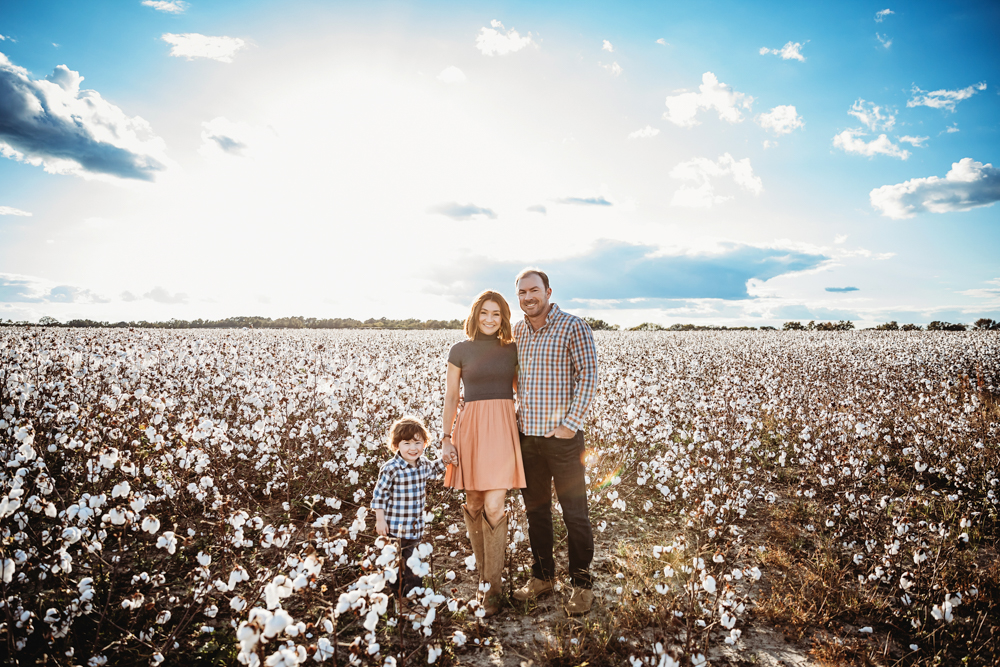 Cotton Field Family Session SC