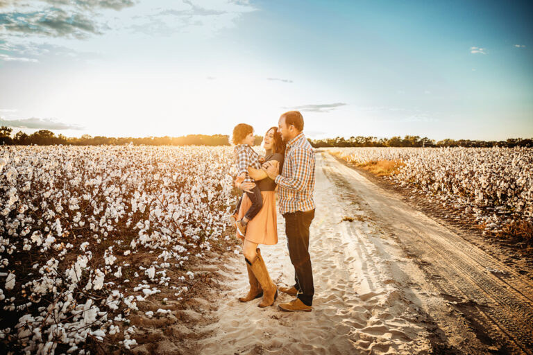 Cotton Field Family Session SC