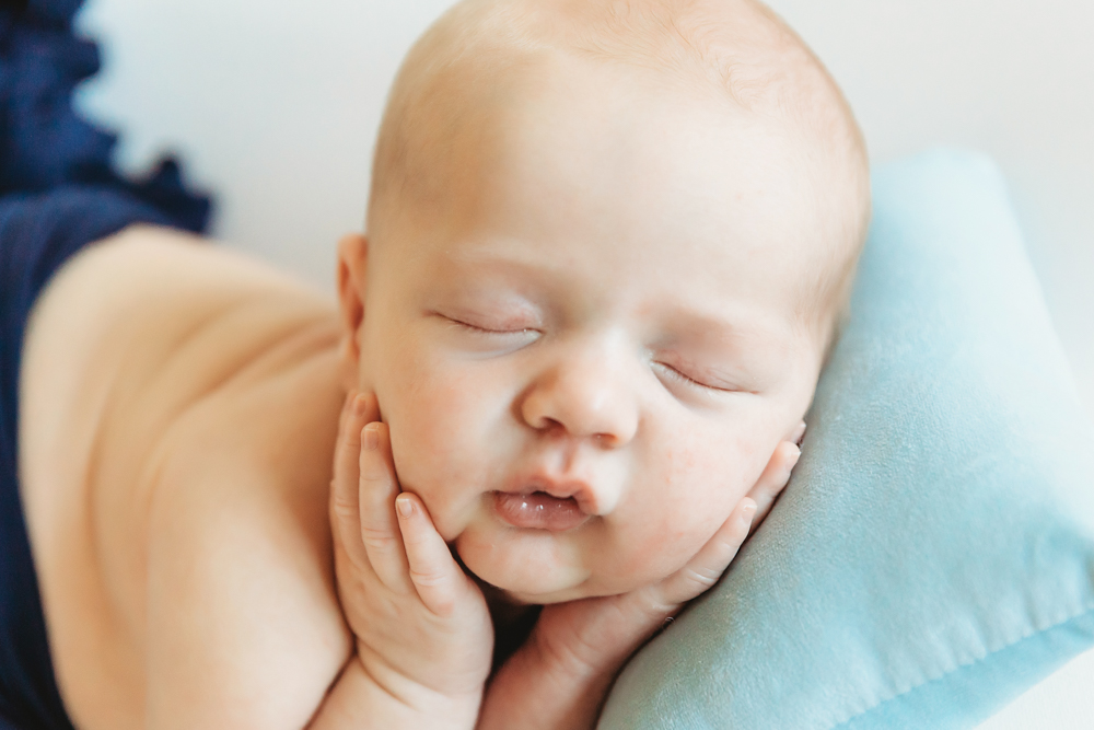 newborn baby cheeks