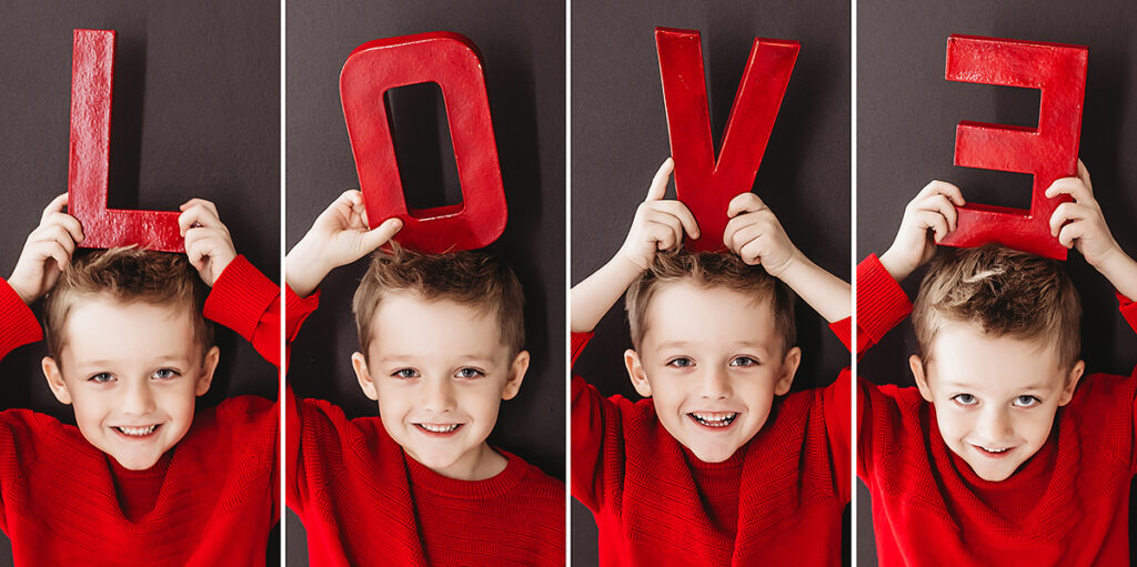 LOVE kid valentine photographer