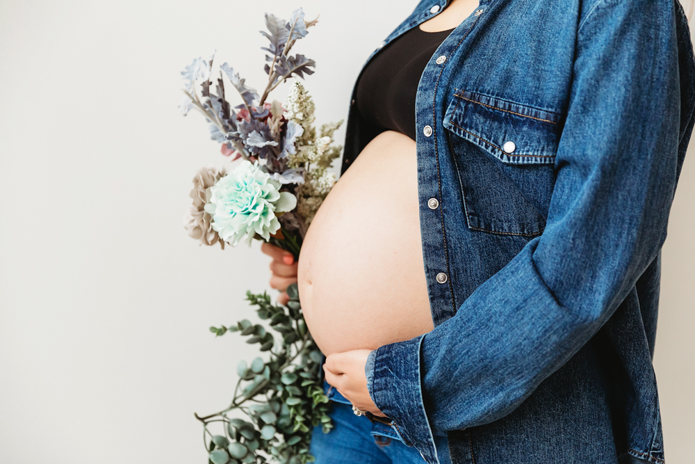 Camille Studio Maternity Session