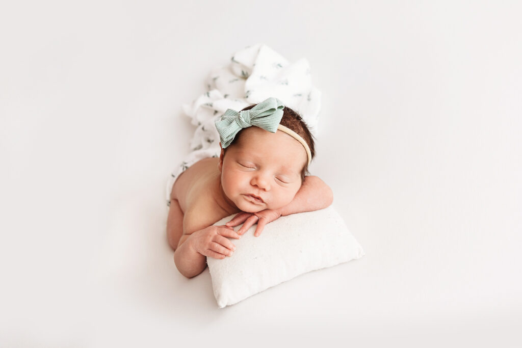 newborn posing professional photographer