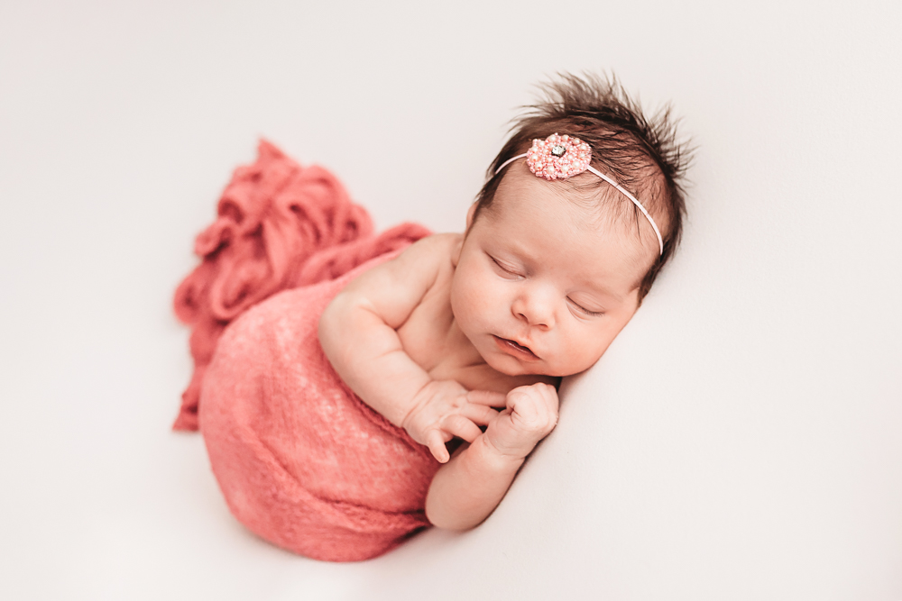 sleeping newborn baby