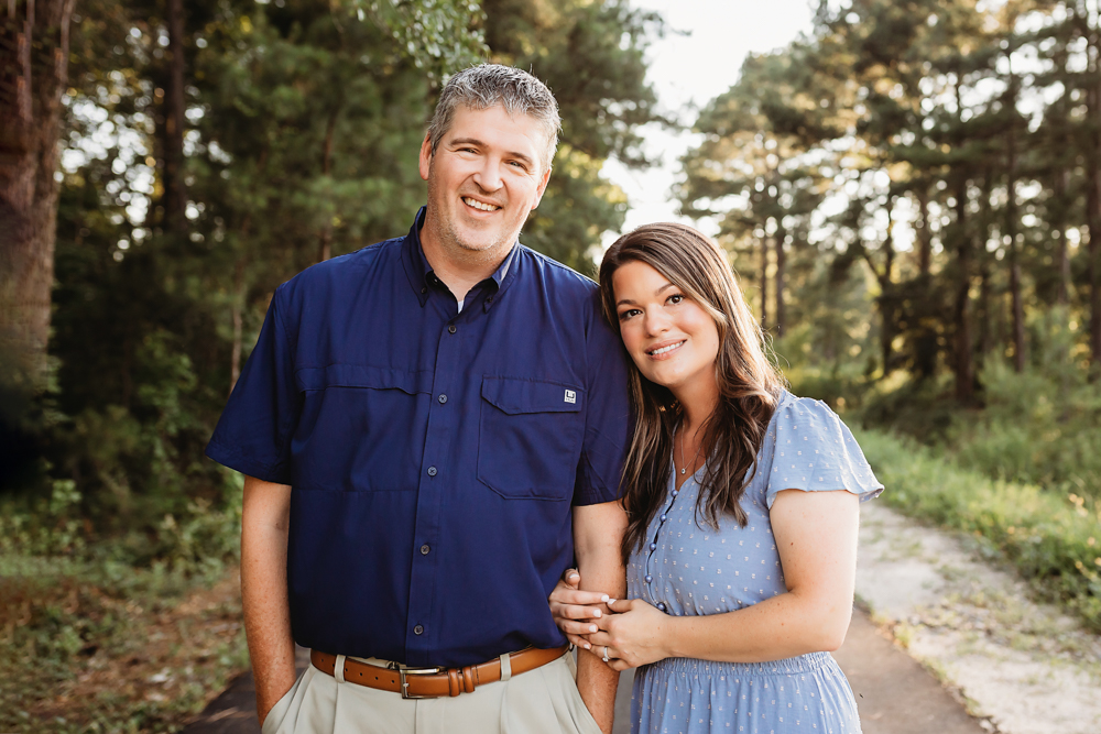 shoulder lean view with natural light, smiles, and love at Reflection Images by Tracy Rowell in Florence SC