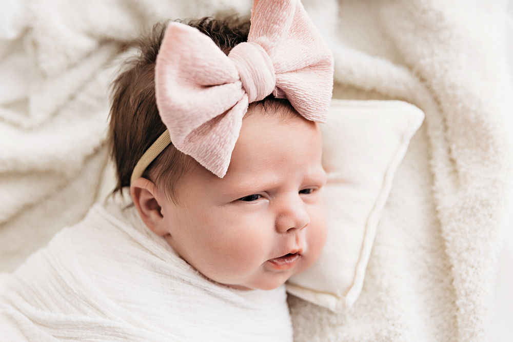 Baby Logan baby on blanket at Reflection Images by Tracy Rowell in Florence SC