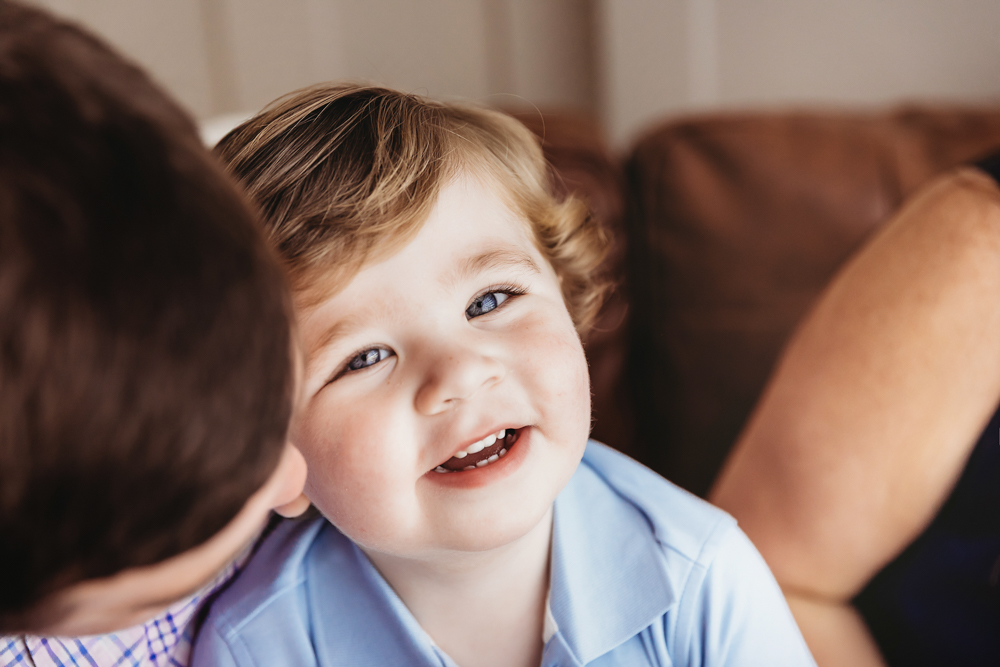 Baby Logan big brother smile at Reflection Images by Tracy Rowell in Florence SC