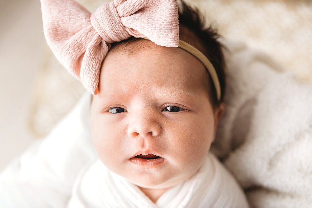 Baby Logan closeup face at Reflection Images by Tracy Rowell in Florence SC