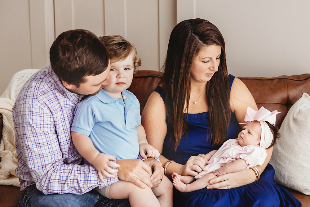 Baby Logan dad holding at Reflection Images by Tracy Rowell in Florence SC