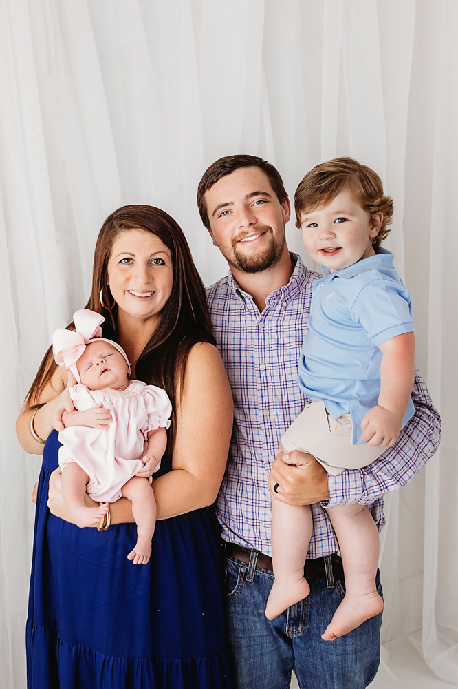 Baby Logan family portrait at Reflection Images by Tracy Rowell in Florence SC