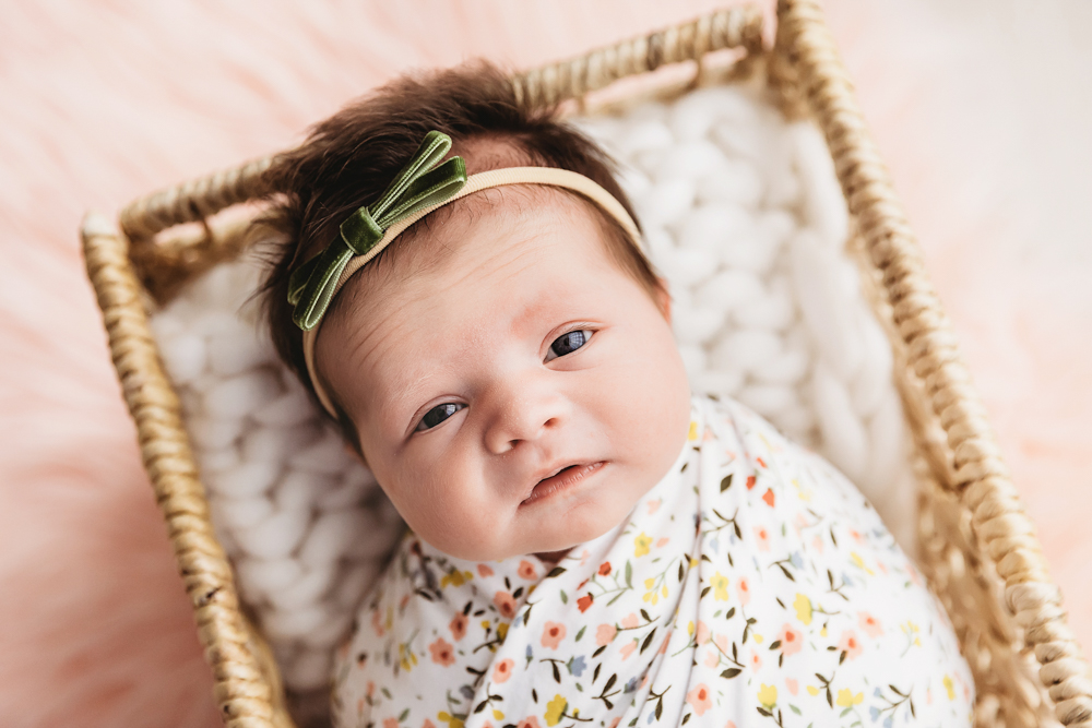 Baby Logan tiny smile at Reflection Images by Tracy Rowell in Florence SC