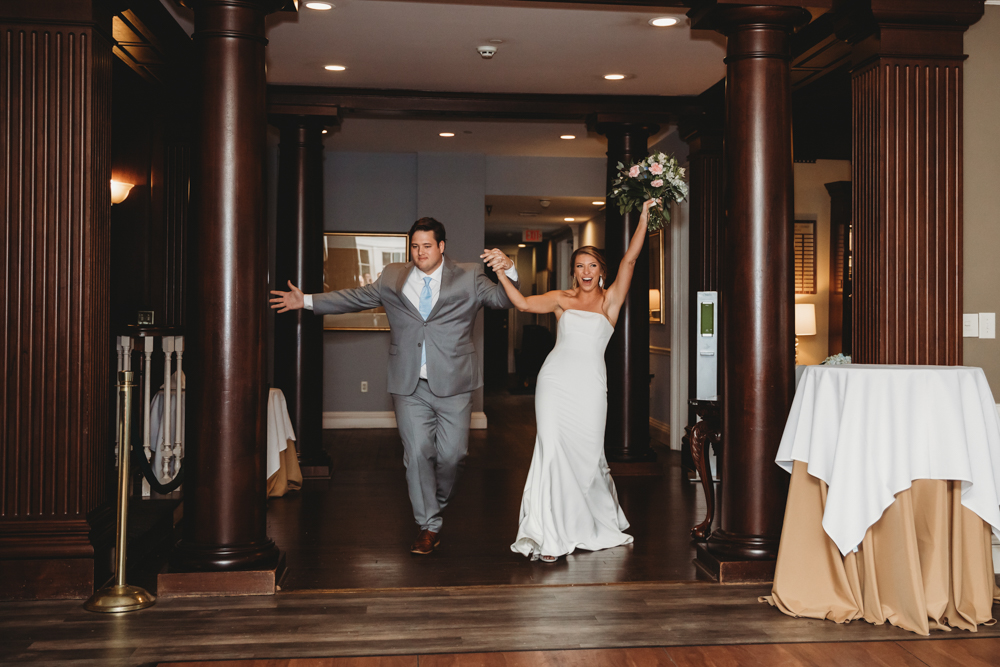 Wedding reception dancing, laughter, and celebration at Reflection Images by Tracy Rowell in Florence SC