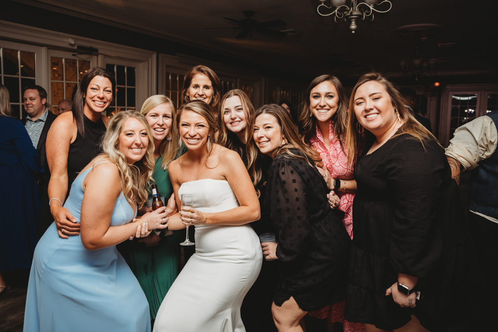 Wedding reception dancing, laughter, and celebration at Reflection Images by Tracy Rowell in Florence SC