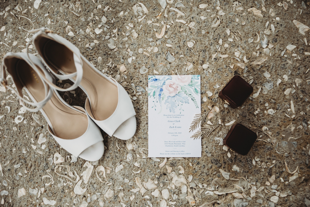 Wedding details close-up with elegant decor and styling at Reflection Images by Tracy Rowell in Florence SC