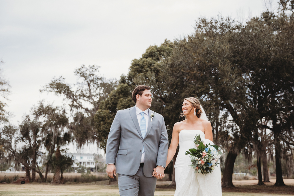 Couple portrait highlighting love and connection in scenic Daniel Island at Reflection Images by Tracy Rowell in Florence SC