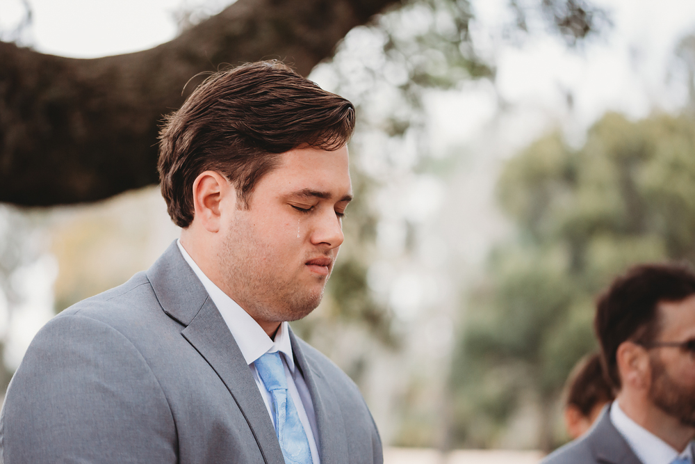 Emotional candid moment with tears and heartfelt expressions at Reflection Images by Tracy Rowell in Florence SC