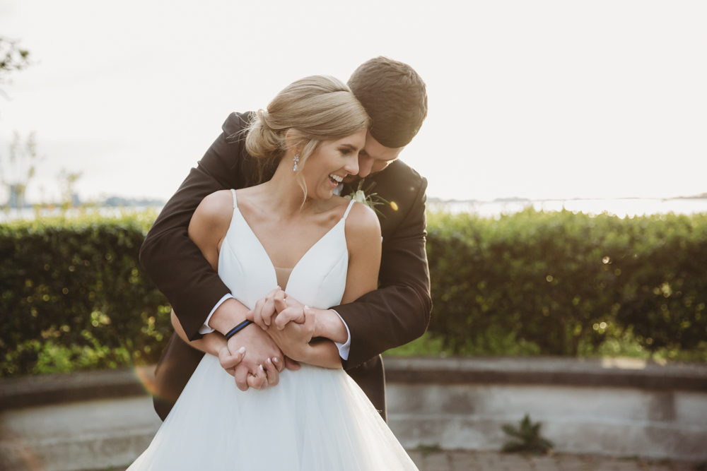 Wedding moment during bride and groom moment, captured by reflection images by tracy rowell.