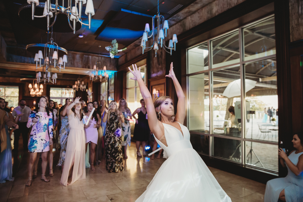 Charleston SC Wedding moment during wedding party celebration, captured by south carolina wedding photographer.