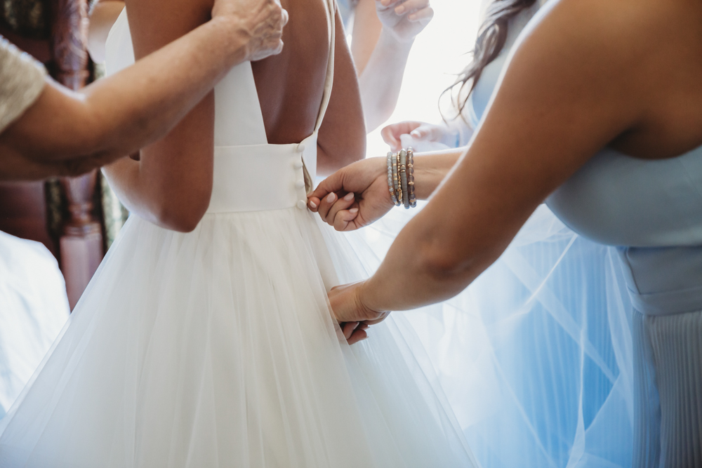Wedding moment bridal party at The Citadel, captured by charleston sc. reflection images by tracy rowell