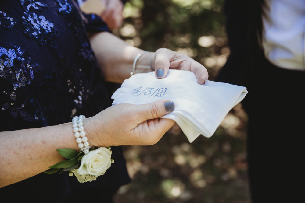 Wedding moment during ceremony at The Citadel, captured by reflection images by tracy rowell.
