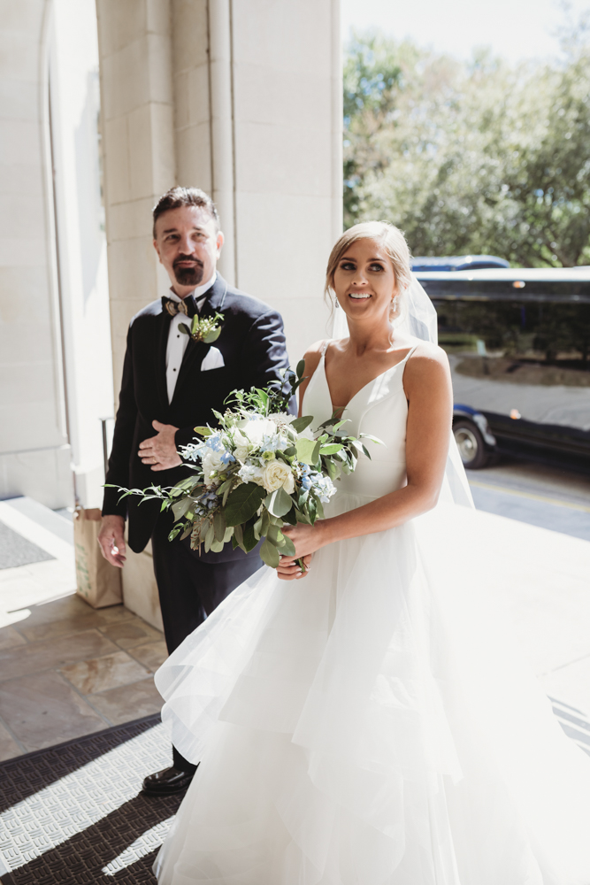 Wedding moment during ceremony at The Citadel, captured by reflection images by tracy rowell.