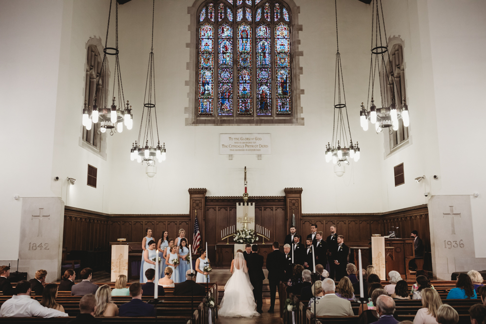 Wedding moment during ceremony at The Citadel, captured by reflection images by tracy rowell.