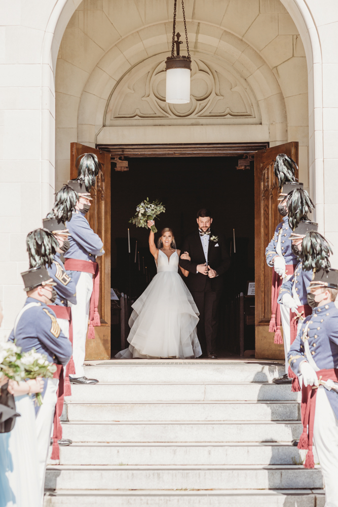 Wedding moment during ceremony at The Citadel, captured by reflection images by tracy rowell.