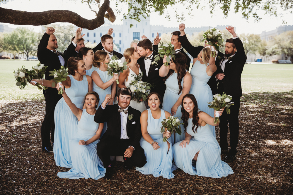 Wedding moment during bridal portraits, captured by south carolina wedding photographer.