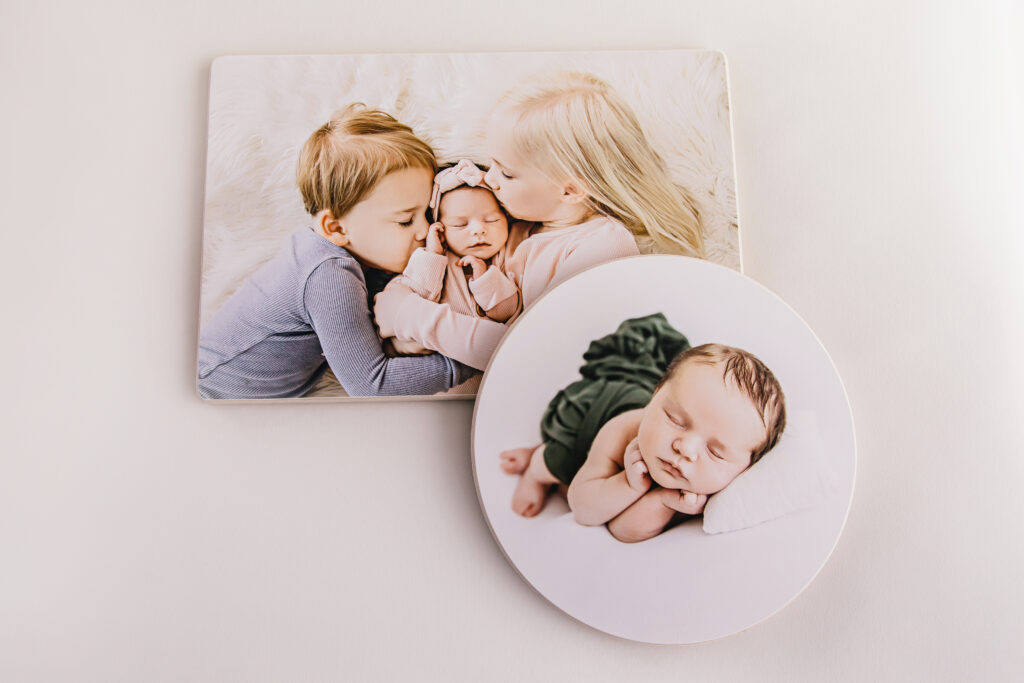 professional photography wooden circle rectangle prints reflection images